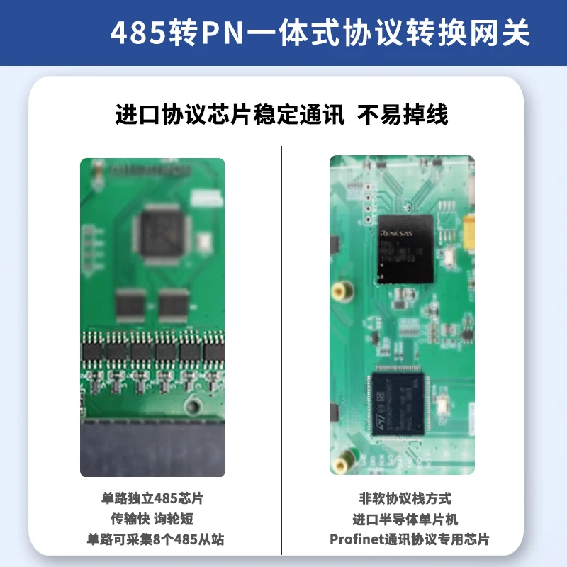 Profinet Gateway Modbus RTUrs485 Bus Communication Module Ethernet Protocol Does Not Require Programming Synchronization