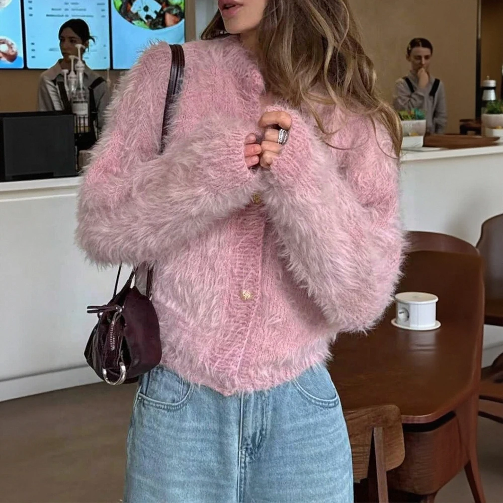 

Women's Open Cardigan Fashionable And Stylish Women's Elegant Plain Long Sleeve Fitting Slim Top Wear Daily Basic