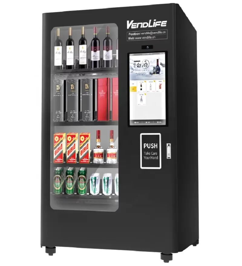 Vendlife Beer Vending Machine Use Mechanical XY Axis Lifting Trolley Vending Machine for Sale Alcohol Wheat Beer