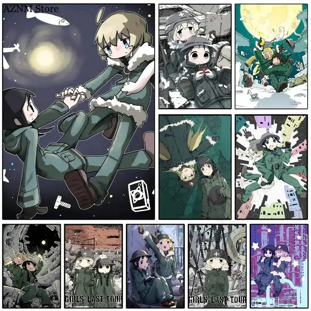 Poster „Girls Last Tour“, Kunst, wasserfester Aufkleber, Kaffeehaus, Bar, Zimmer, Wanddekoration