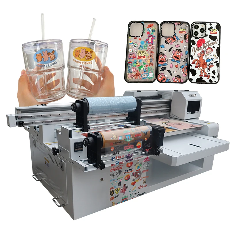 Screen touch 60cm size uv printer aluminum plastic board printing roll to roll flatbed wide format digital printers