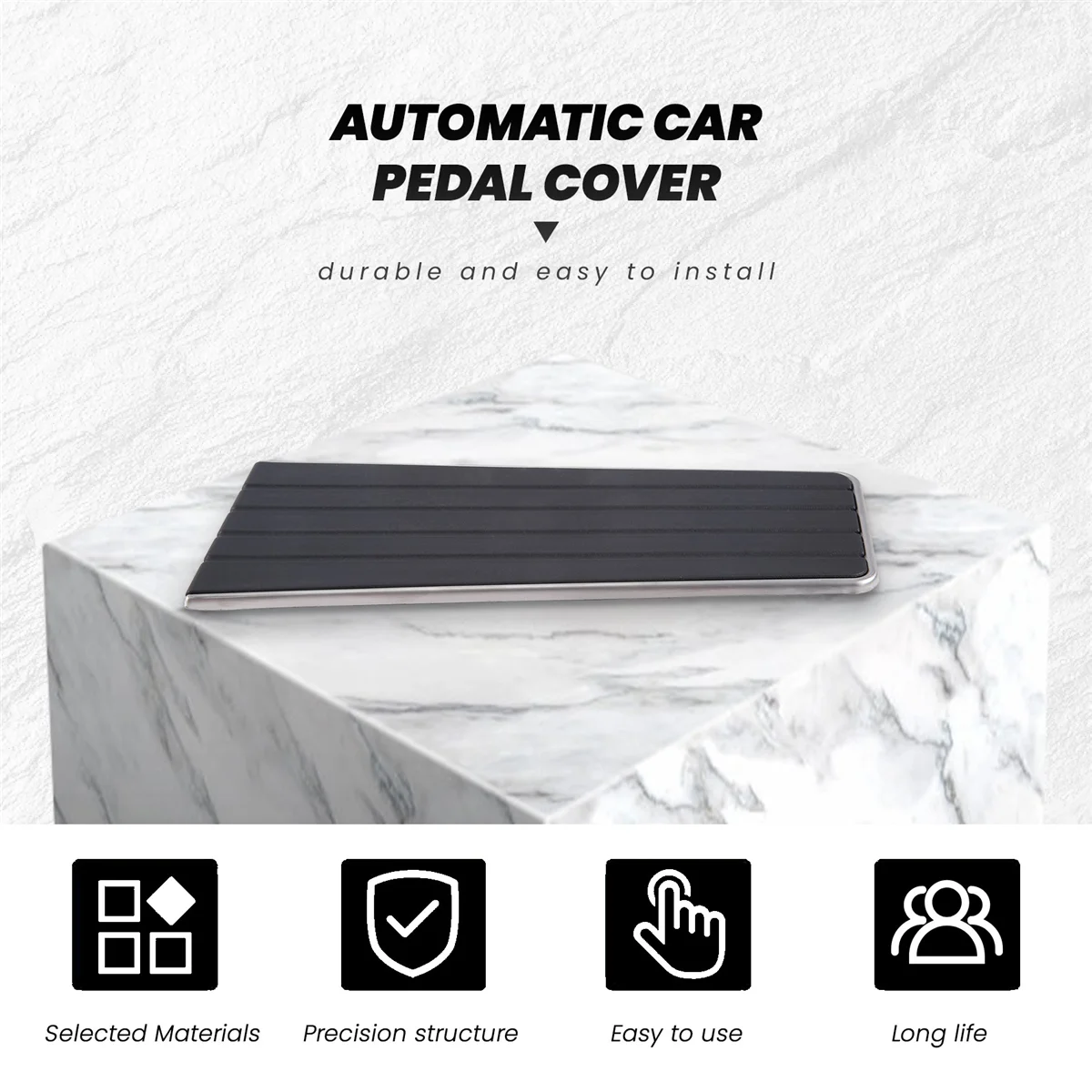 

Y79A_Auto Aluminium Footrest Left Foot Rest Pedal Cover Trim Fit for Mazda CX30 CX-30 2020 2021