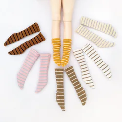 New Blyth Doll Fashion Striped Socks Multiple Colors  for Ymy Licca Azones Ob24 22 Fr 19 Joint Body Doll Accessories