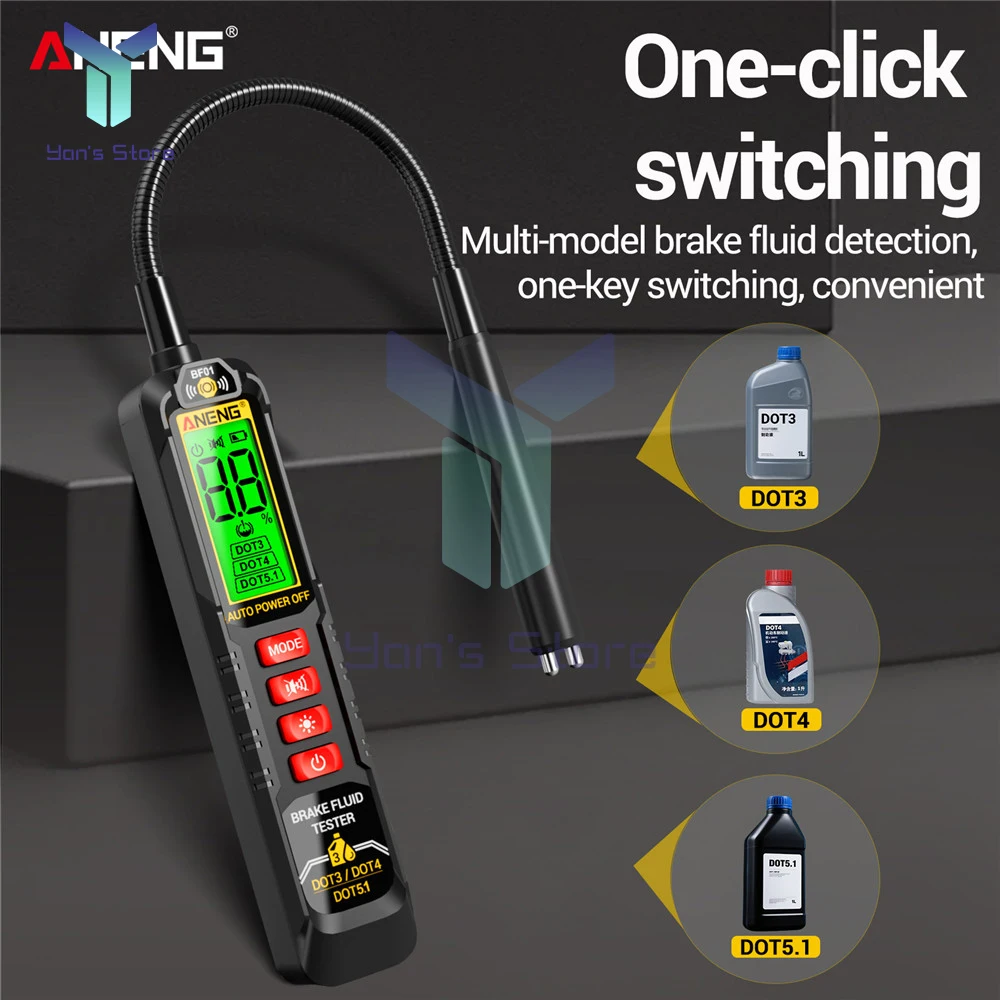 ANENG BF01 Universal Brake Fluid Tester Oil Quality Check Detector Brake Liquid Digital Vehicle Auto Car Brake Oil Tester Tools