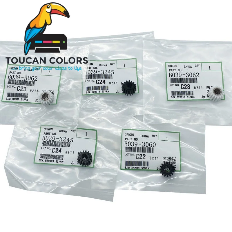 ToucanPrinter Copier Parts AF2015 AF2018 MP 2000 1600 Developer Gear Kit B039-3062 B039-3245 B039-3060 for Ricoh