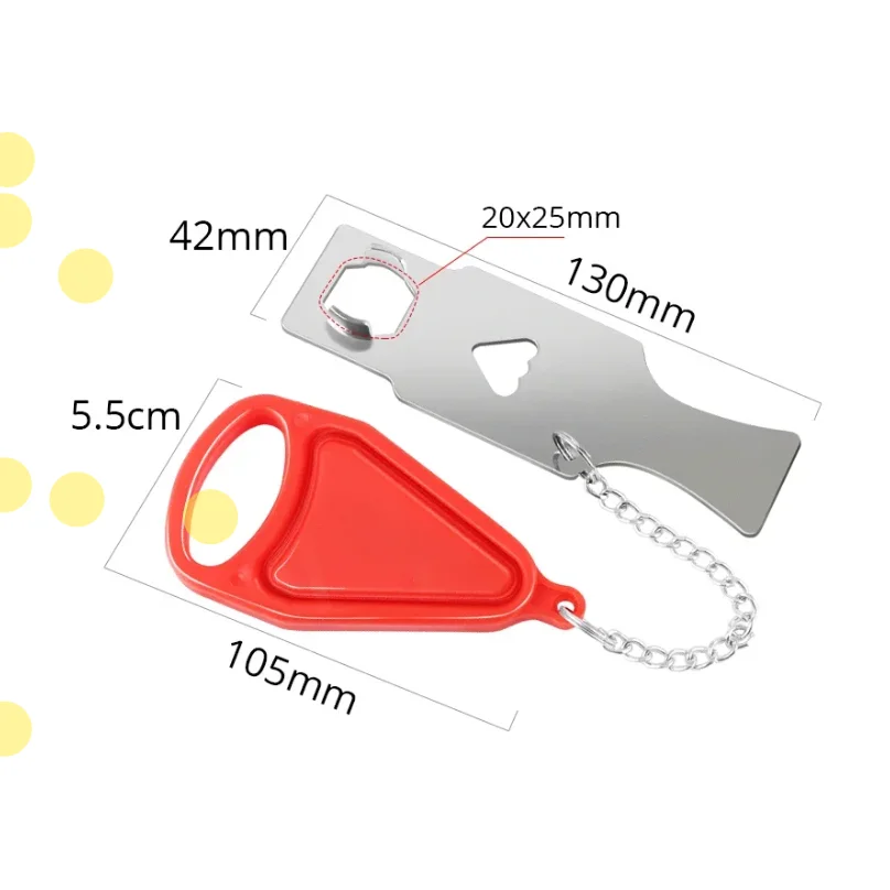 Portable Door Lock Keyless Anti-theft Hotel Lock Travel Locks Childproof Door Lock Security Home Safety view 4