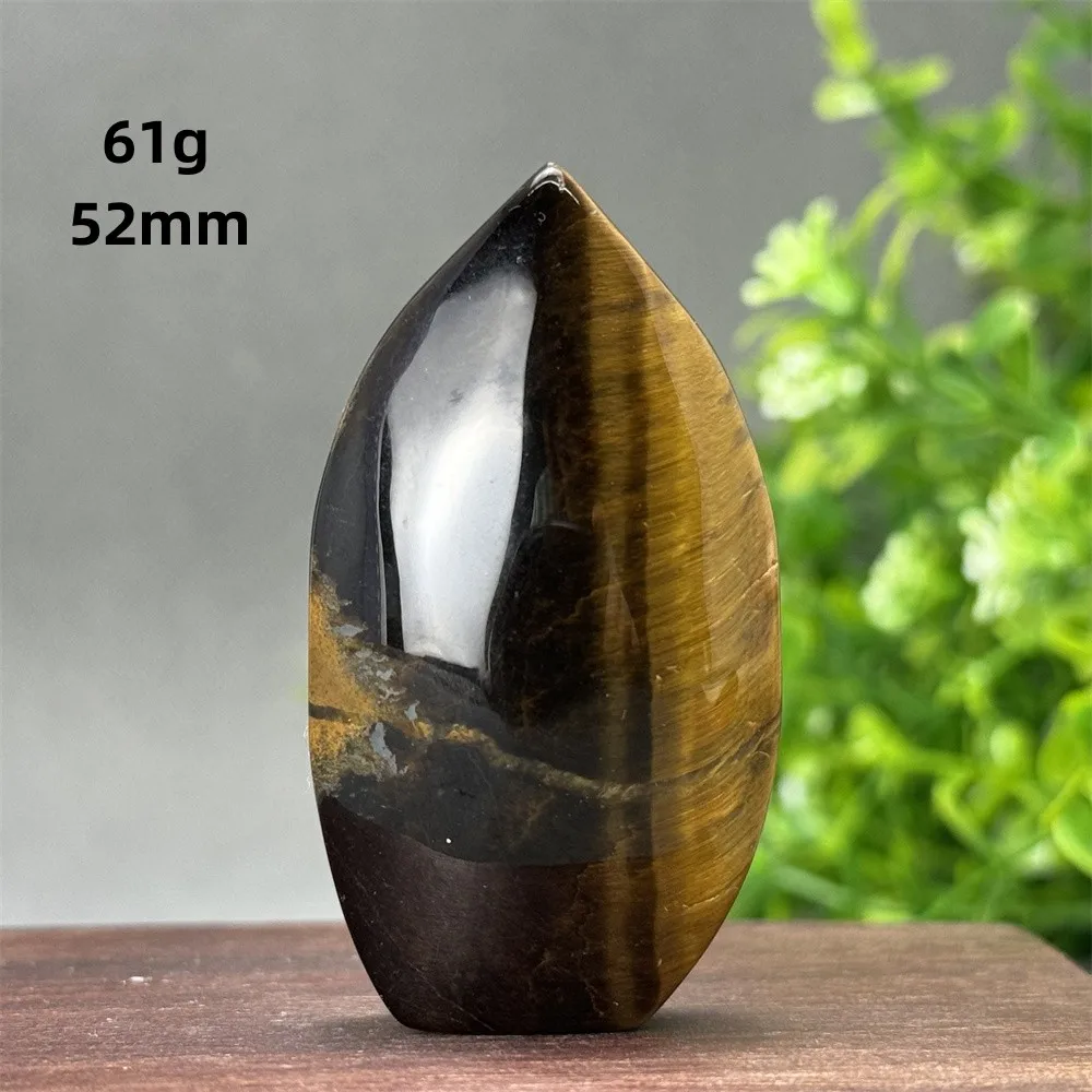 Natural Gemstone Tiger Crystal Flame Free Form Torch Reiki Healing Meditation Witchcraft Spiritual Prayer Home Decor Gift