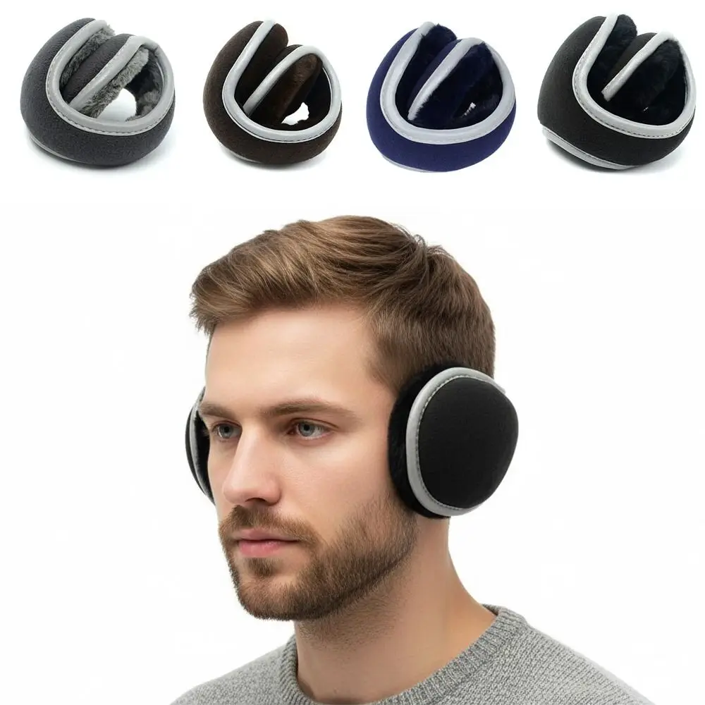 with Reflective Tape Foldable Earmuff Soft Thicken Ear Warm Protector Keep Warm Windproof Winter Warm Ear Muff