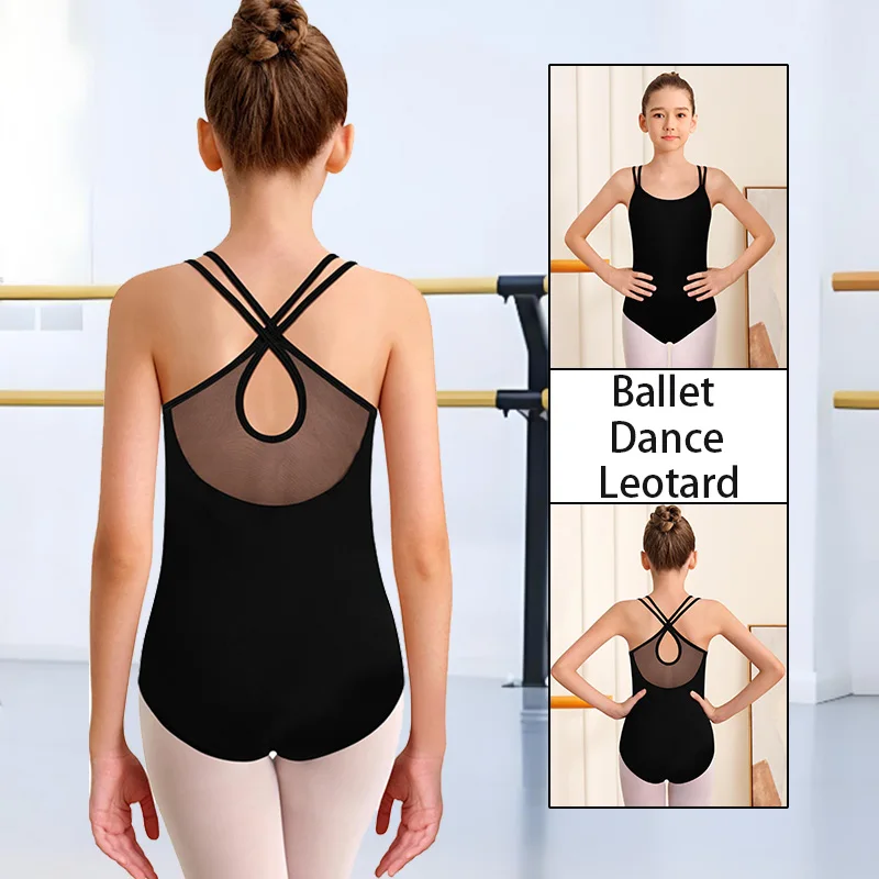 الفتيات النايلون الرسن أكمام الباليه ملابس رقص الجمباز لفتاة الجمباز الرقص تانك القمم مع بطانة ناعمة كاب كم Dancewear