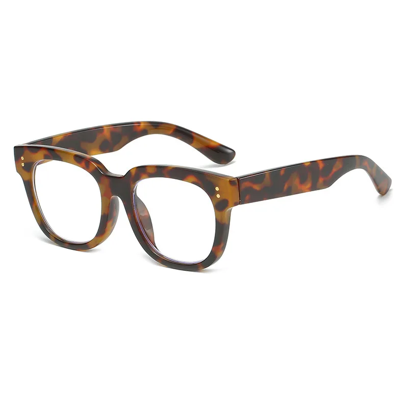 Retro Gelbe Brillenfassung Damen Lesebrille Herren Anti-Blaulicht Kurzsichtigkeitsbrille Klassische Eckige Computer-Korrektionsbrille