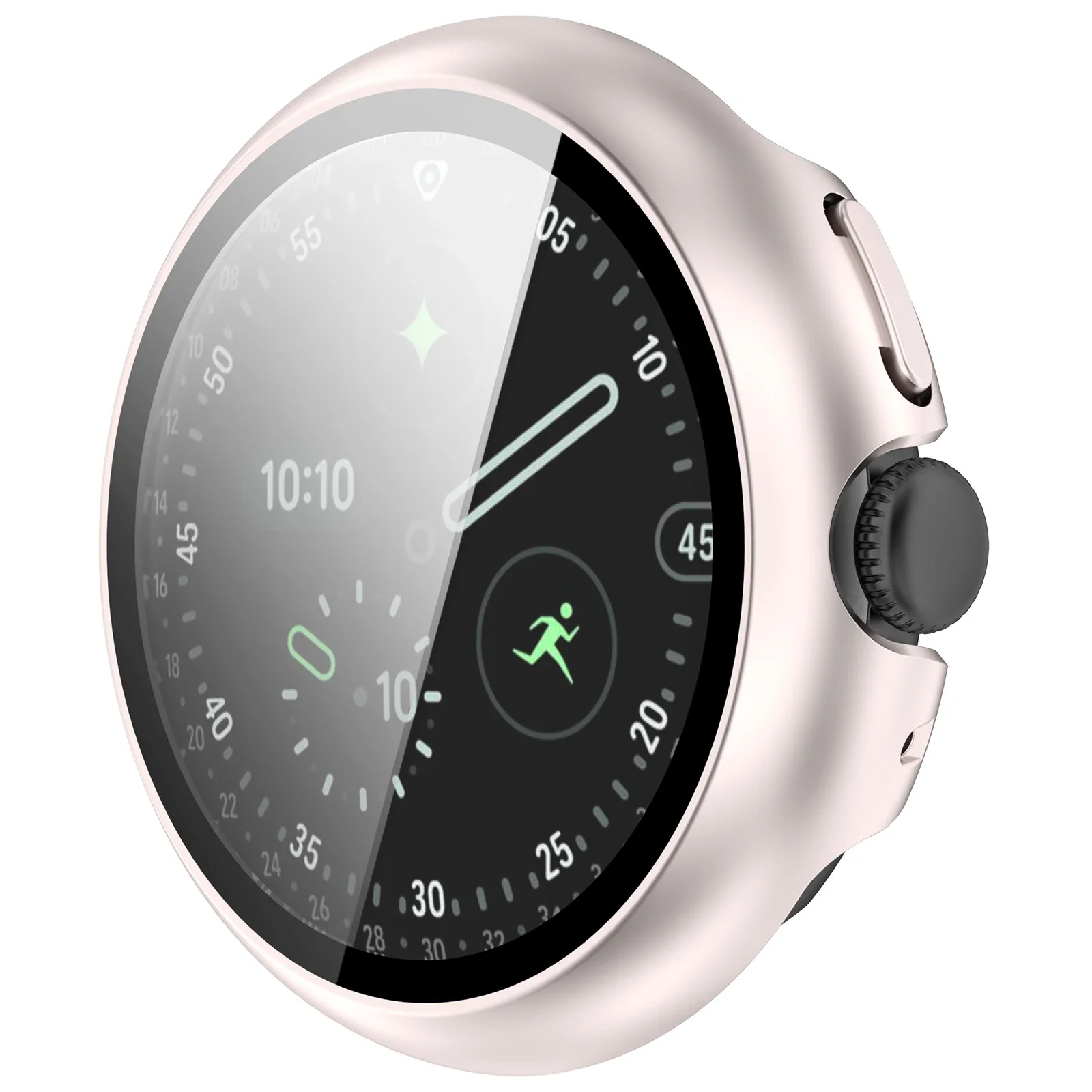 Gehärtetes Glas + Hülle für Google Pixel Watch 5 41mm 45mm, Hart-PC Rundumschutz-Bumper mit Displayschutzfolie für Google Pixel Watch 4 – Detail 26