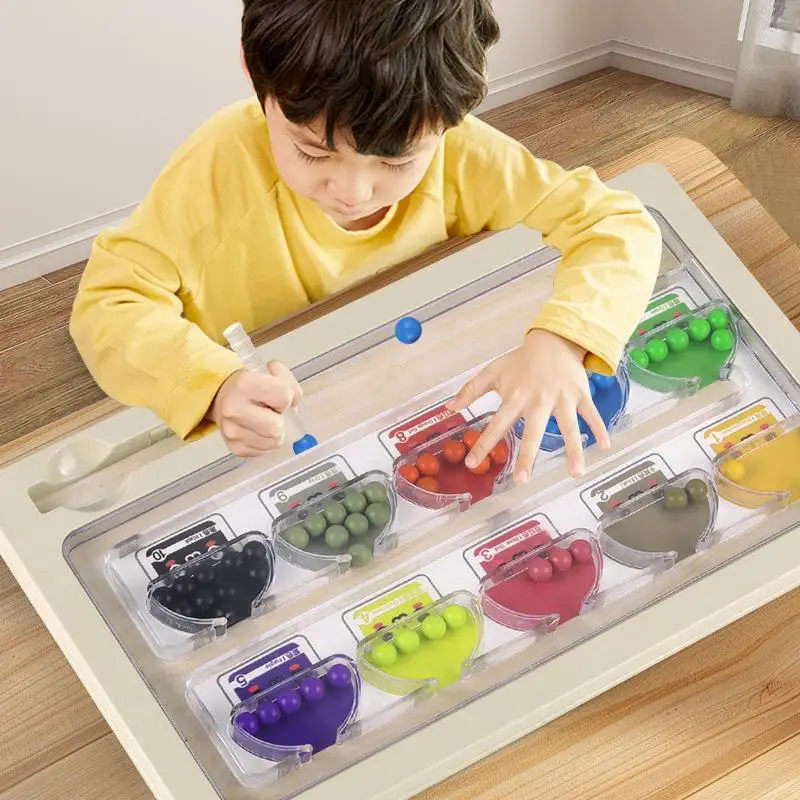 [JT] 1 set plastic magnetische kleur en nummer doolhof leren onderwijs speelgoed kleuraanpassing Montessori speelgoedcadeaus voor kinderen