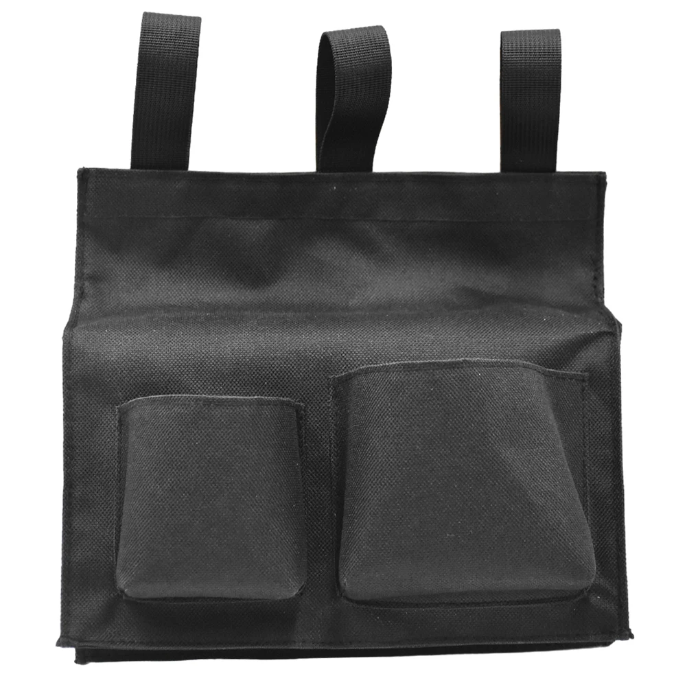 حقيبة كرة حكم البيسبول مع جيبين حقيبة كرة الحكم حقيبة كرة الحكم الأسود سعة كبيرة لكرة البيسبول اللينة