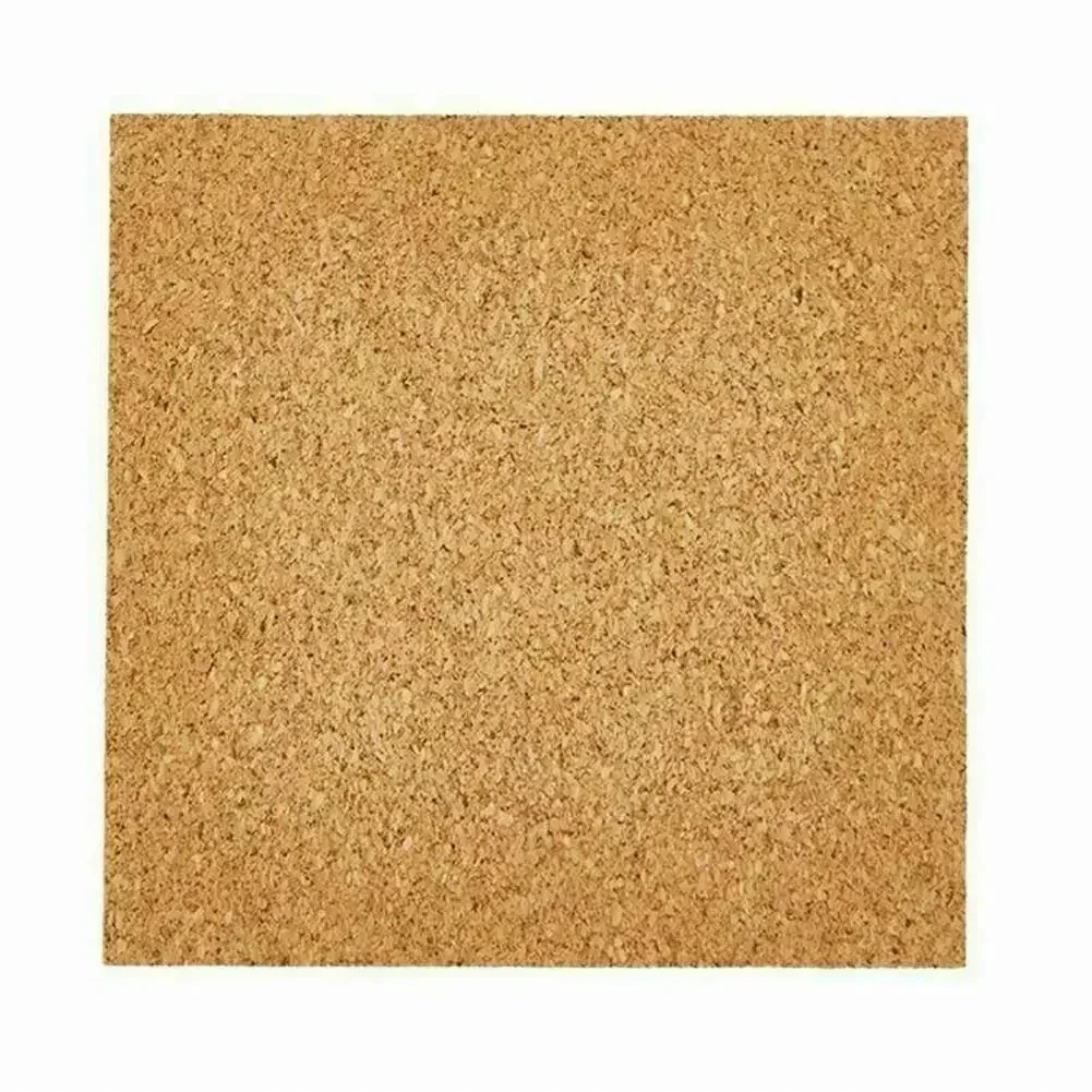 With Back Glue Square Cork Mat Applied In Office 100 X 100 X 1mm 100MM 40pc Cork Non-slip Self-adhesive Hot Sale