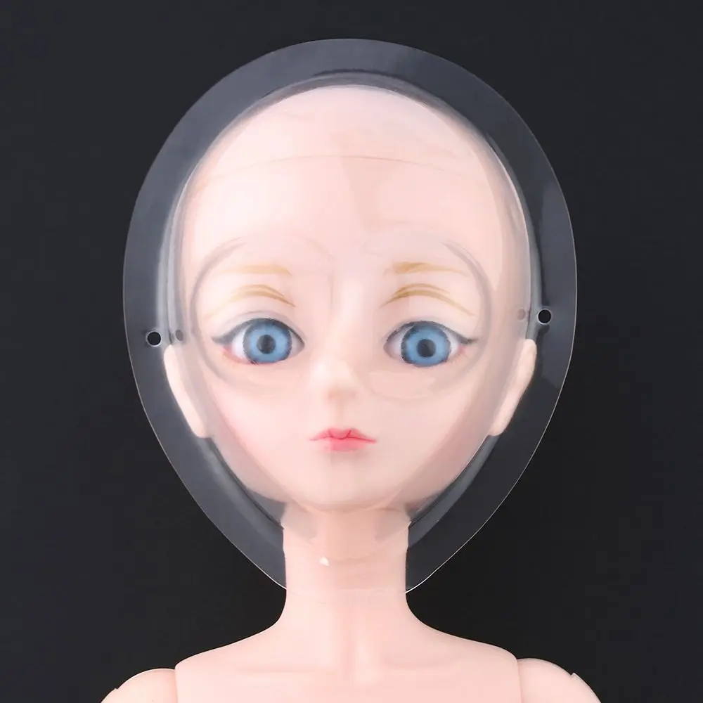 Cute Silicone Protect Make Up Accessory Doll Head Wig Cap Blythe Face Mask 1/4 1/3 1/6