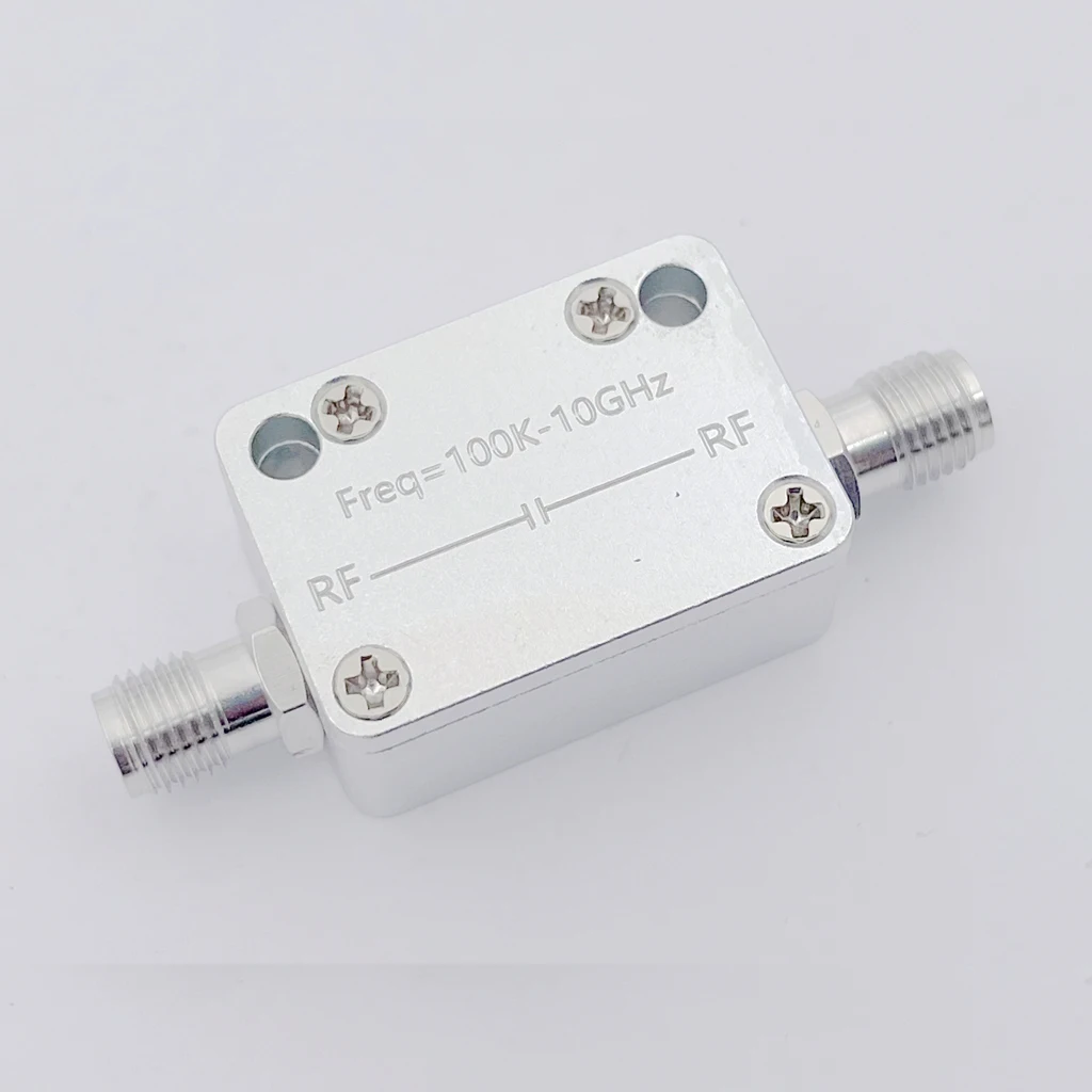 Imagem -05 - Isolador do rf para o Amplificador de Banda Larga do Rádio do Ham 100k10ghz Bloco da cc do Sma Tensão do Isolamento 150v Baixa Perda