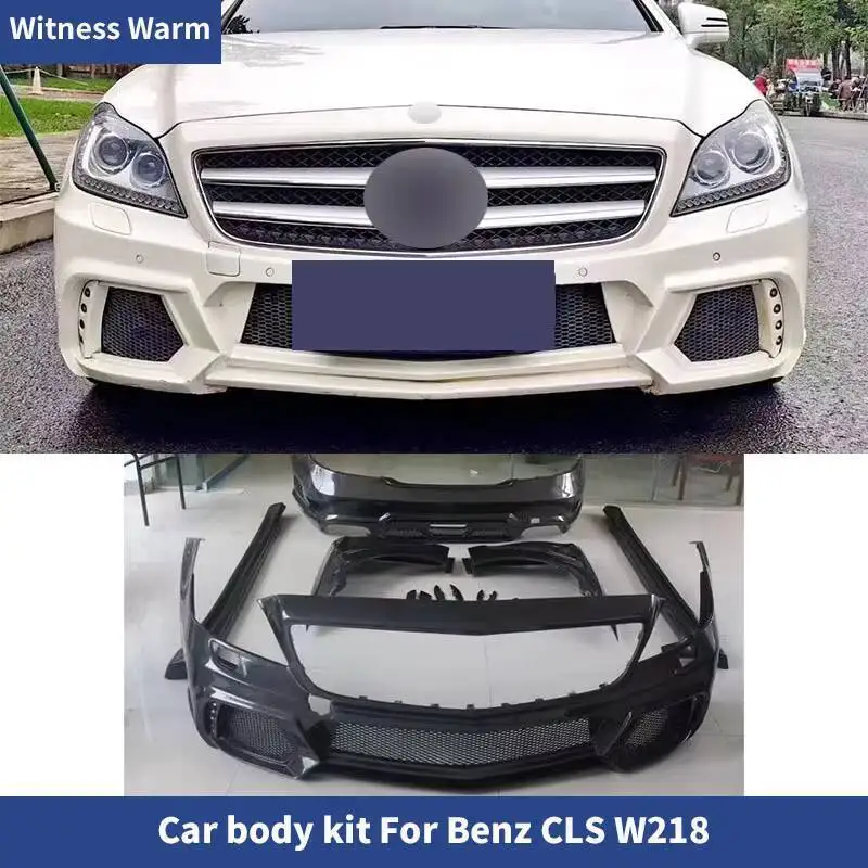 Pour Mercedes Benz W218 Cls350 CLS classe Kit de carrosserie de voiture FRP pare-chocs avant arrière jupes latérales Spoiler garde-boue 10-13