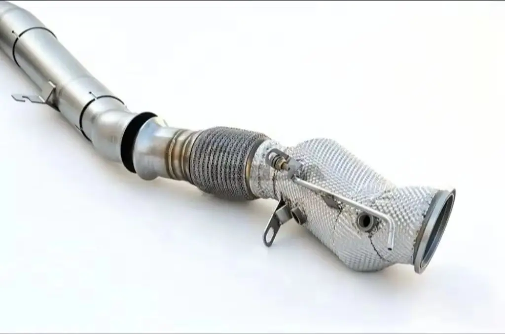 Exhaust Section SS Front+Mid Pipe for BMW 330e G20 B48 2.0T 2019-2025 High Performance