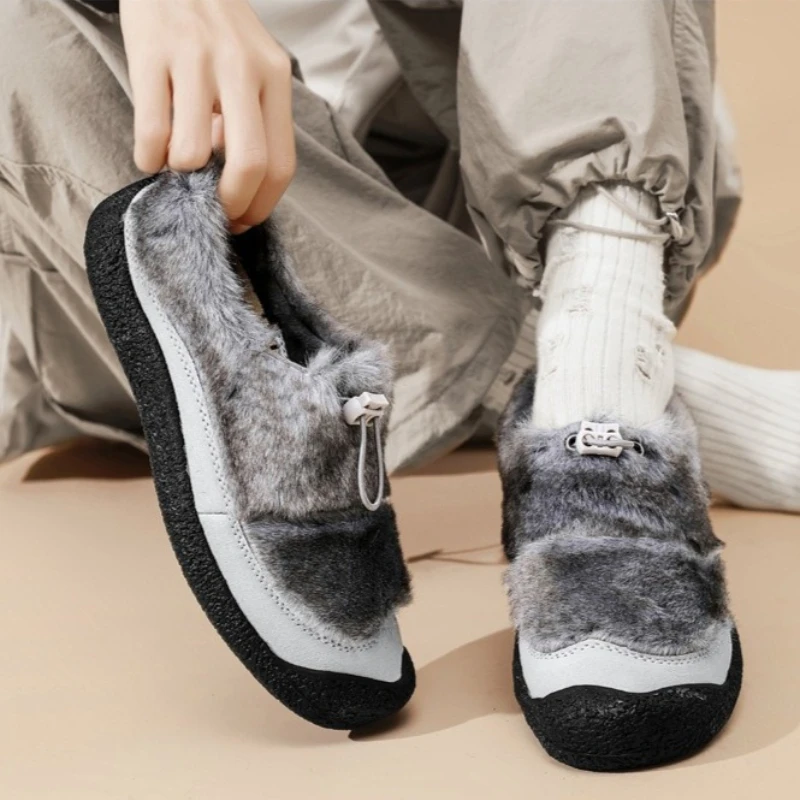 

Новая женская хлопковая обувь на мягкой подошве, теплые зимние домашние и уличные плюшевые хлопковые тапочки, женская обувь