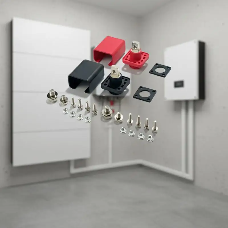1 Set Battery Storage Terminal Post 100A 120A All-Copper Lithium Battery Energy Storage Terminal Battery Connector