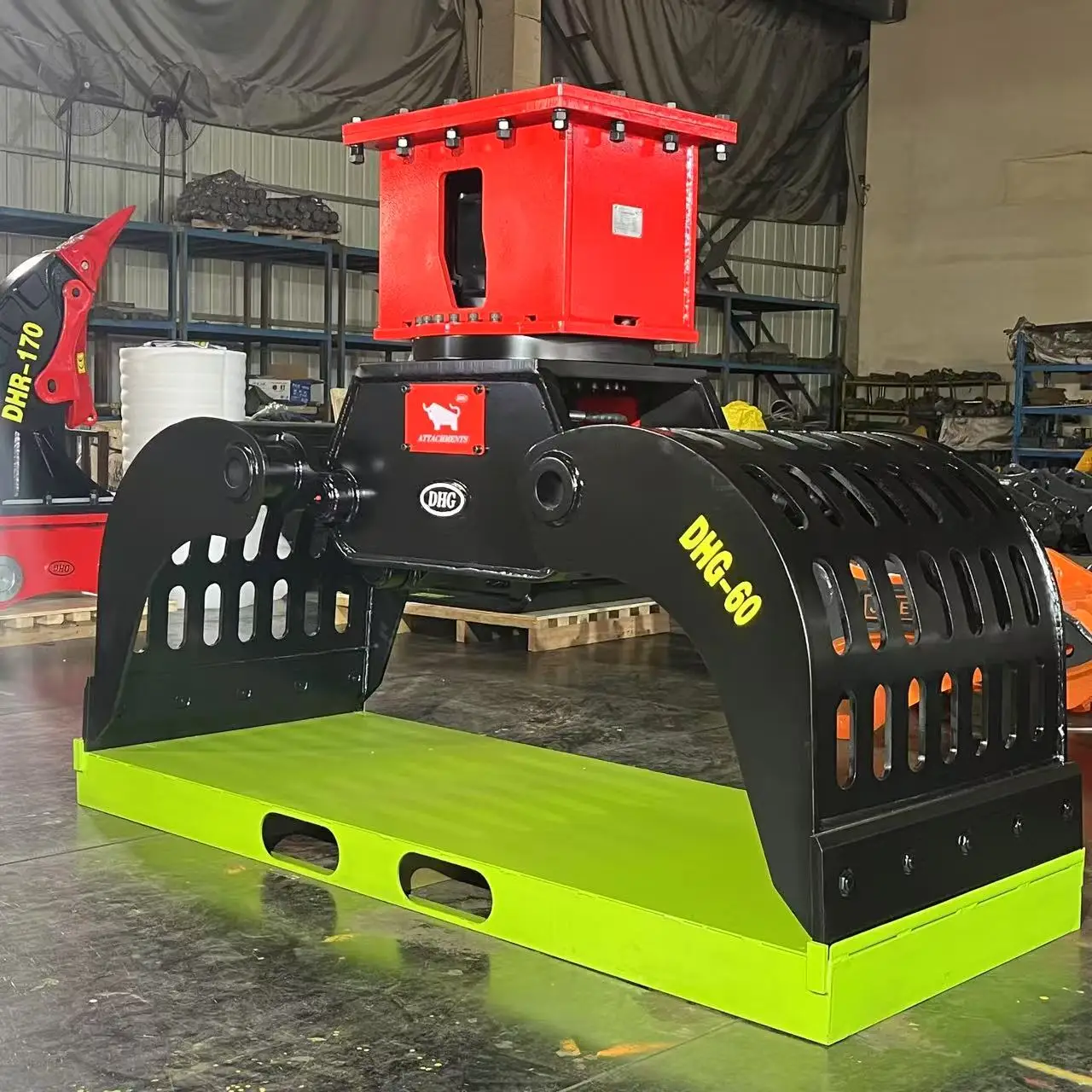 

360° Rotating Demolition Grapple for Excavator Concrete Debris Recycling