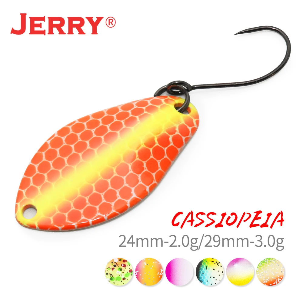 Jerry Cassiopeia Trout Spoon Fishing Lure Saltwater Artificial Bait With Sharp Hooks 2g 3g Bass Spoon Pecsa Tackle