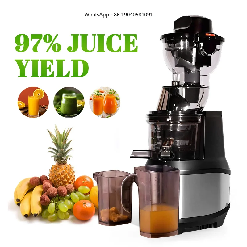 Electric Slow Juicer Cold Press - Elektrischer Entsafter BPA-frei Slow Juicer Edelstahl