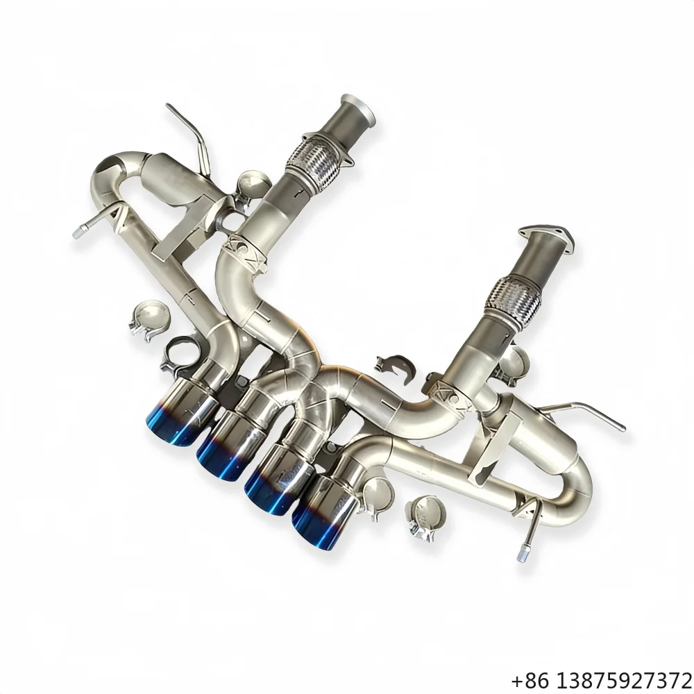 Vacuum Valve SS304 Exhaust Muffler for Huracan 5.2l 2014-2023 Performance Exhaust Pipes Modification Perfect Fit