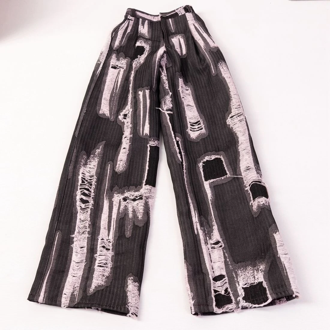 Doll's Clothes for 45/75/77cm Bjd Doll 1/4 1/3 Id75 Xl77 Yc77 Am77 Hole Jeans Wide Leg Pants Diy Dress Up Toys Doll Accessories