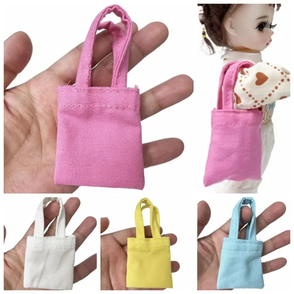 Changing Dressing Doll Canvas Bag Handmand Doll Backpacks Doll Handbag Dress Up Multicolor Miniature Doll Bag Children's Gift