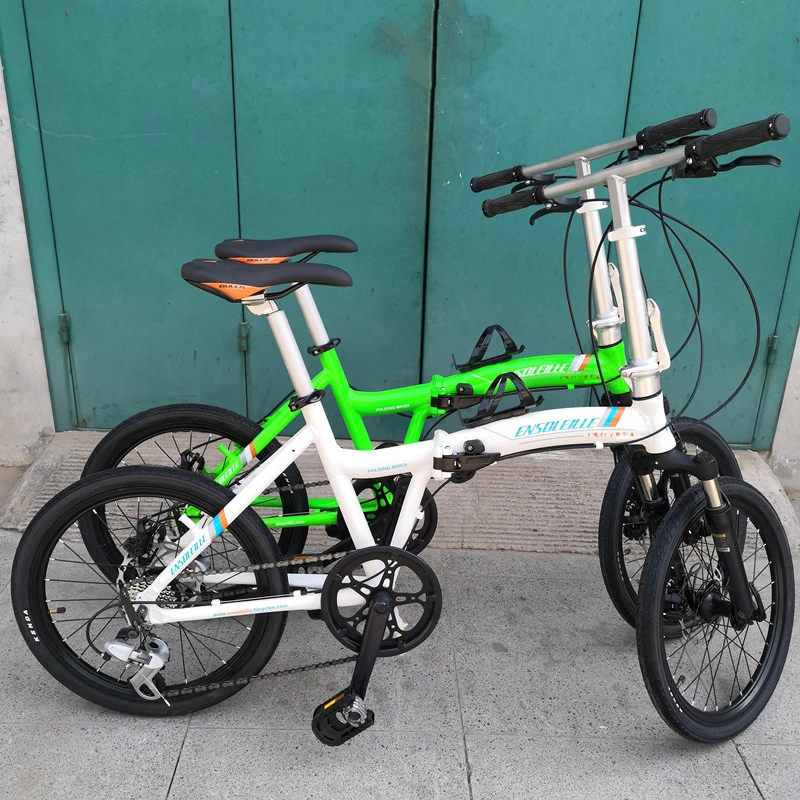 20 Inch Folding Bike Frame Aluminum Alloy 451 Rim Disc-brake 406 Wheel V-brake Portable Foldable Bicycle Frameset Parts