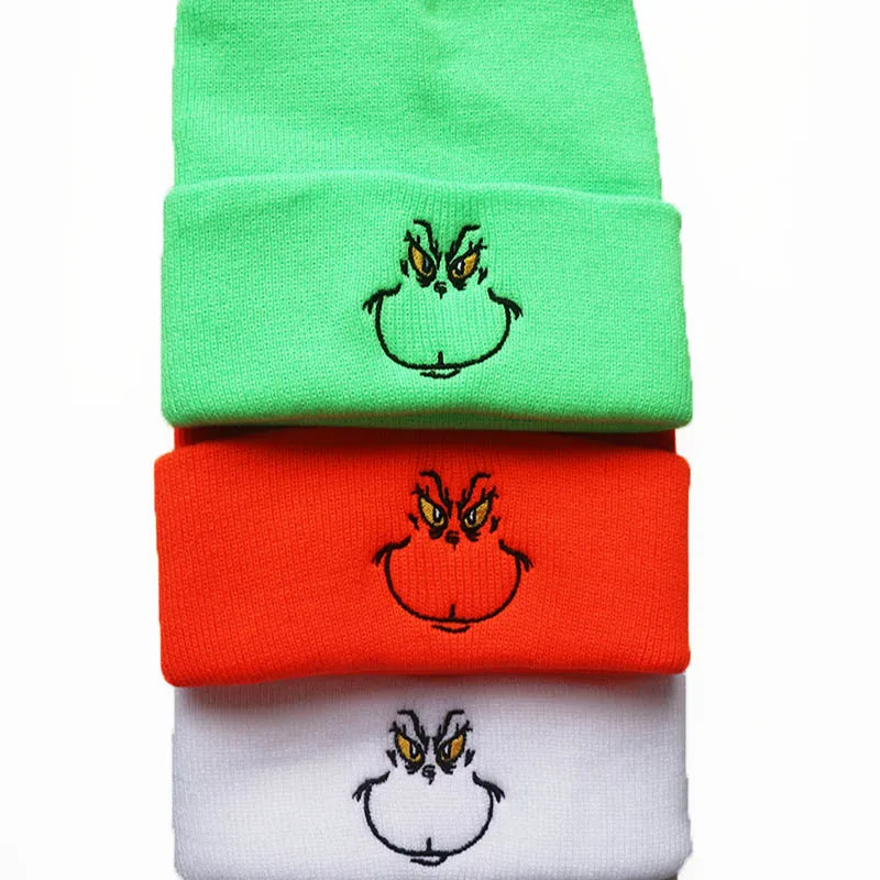 Parent-Child Adult Universal Chubby Bird Embroidery Acrylic Beanies Hat Boy Girl Outdoor Warm Stretch Cold Cap Skull Winter W202