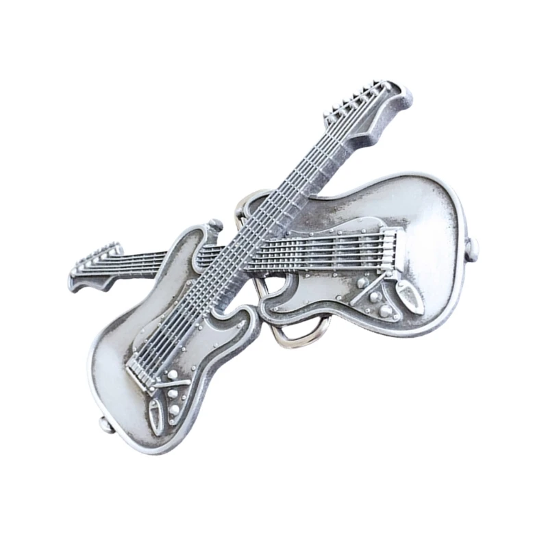 Removable Steel-String Buckles Antique Music Belt Buckles Unique Styles Versatiles for Music Event and Casual Use