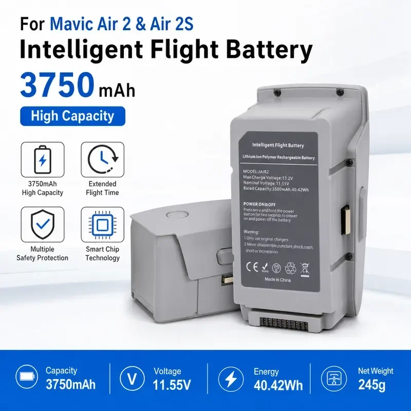 [NEW]  Intelligent Flight Drone Battery 3750mAh for Mavic Air2 & Air2S 31 Min Flight Time OEM Compatible Accessory  Stock