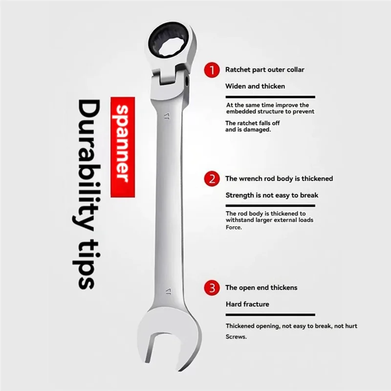 75STO-Bidirectional Movable Ratchet Wrench Quick Manual Dual-Purpose Wrench