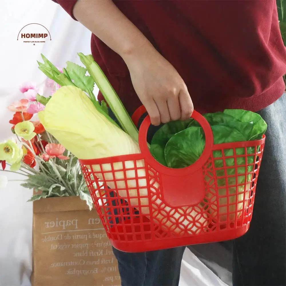 

Plastic Durable Hanging Hand-Held Practical Storage Basket Basket Toy Organizer Kitchen Bathroom Accessories