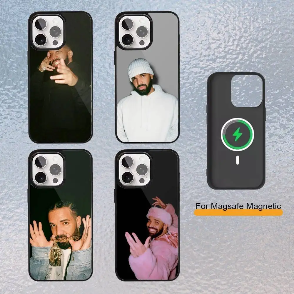 

MUSIC Boy Rapper D-Drake Phone Case For iPhone Magsafe Magnetic 17,16,15,14,13,12,11 Wireless Charging cover