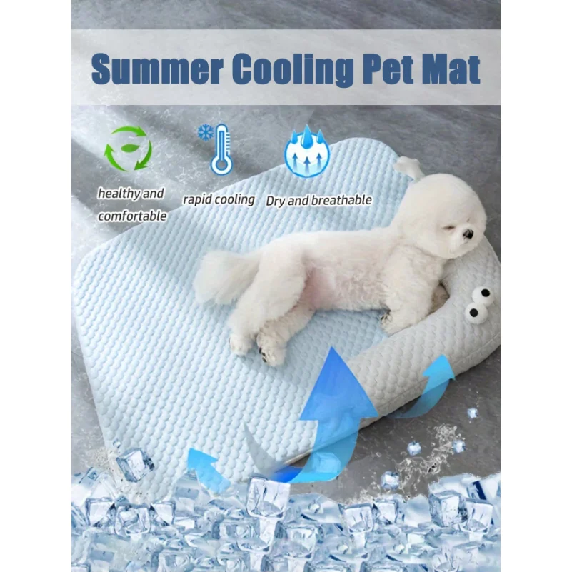 

Summer Cooling Mat Sleeping Pad Pet Bed Mats Breathable and Absorbent Suitable For Small And Medium-Sized Cats and Dogs