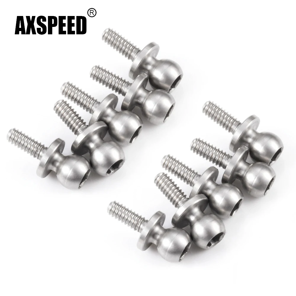 

Набор рулевых тяг AXSPEED из алюминиевого сплава, стальные наконечники шаровой головки для LOSI 1/24 Micro-B 1/28 Micro-T RC Buggy Truck, детали для обновления модели