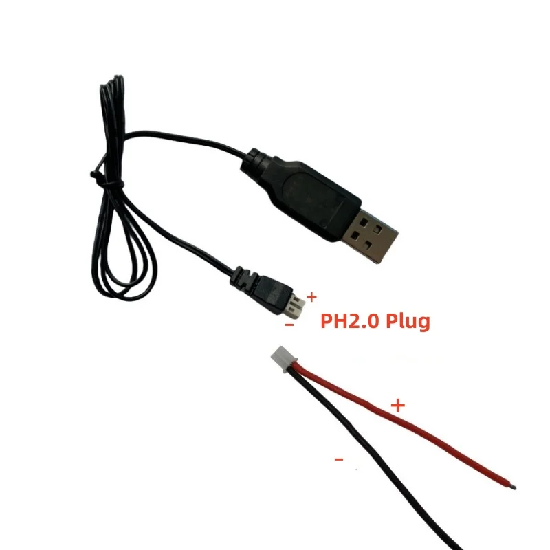 Câble Extension Inclus Chargeur USB LiPo 1S Youmile - 6 Canaux JST 3.7V/4.20V - Pour Batteries