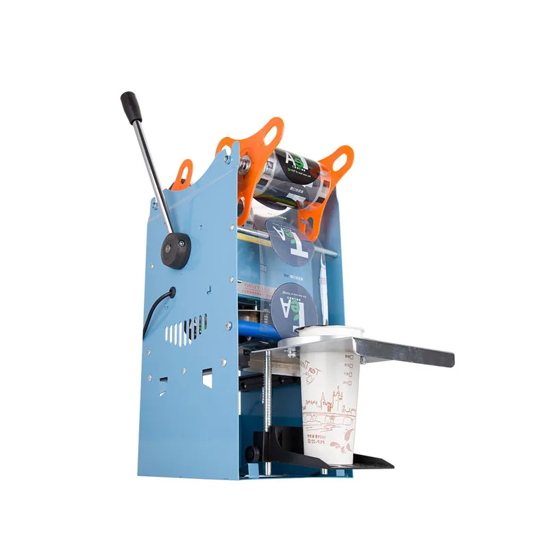 

Plastic PP Paper Bubble Tea Cup Sealer Hand Held Electric Drink Pressure Sealing Machine Milk Closure Lid Film 17cm Heigh