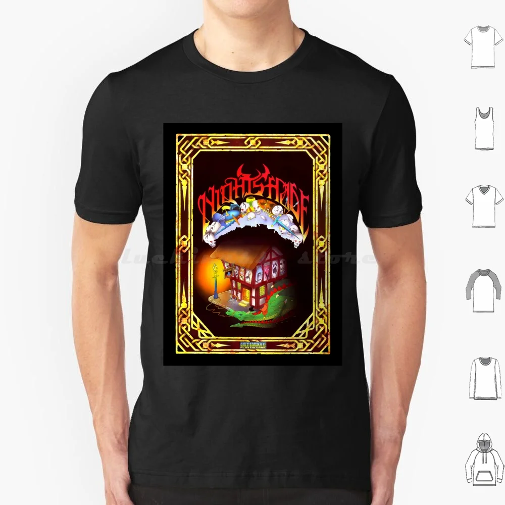 Nightshade T Shirt Cotton Men Women DIY Print Nightshade Ultimate Play The Game Zx Spectrum Amstrad Cpc Micro Retrogaming 80s