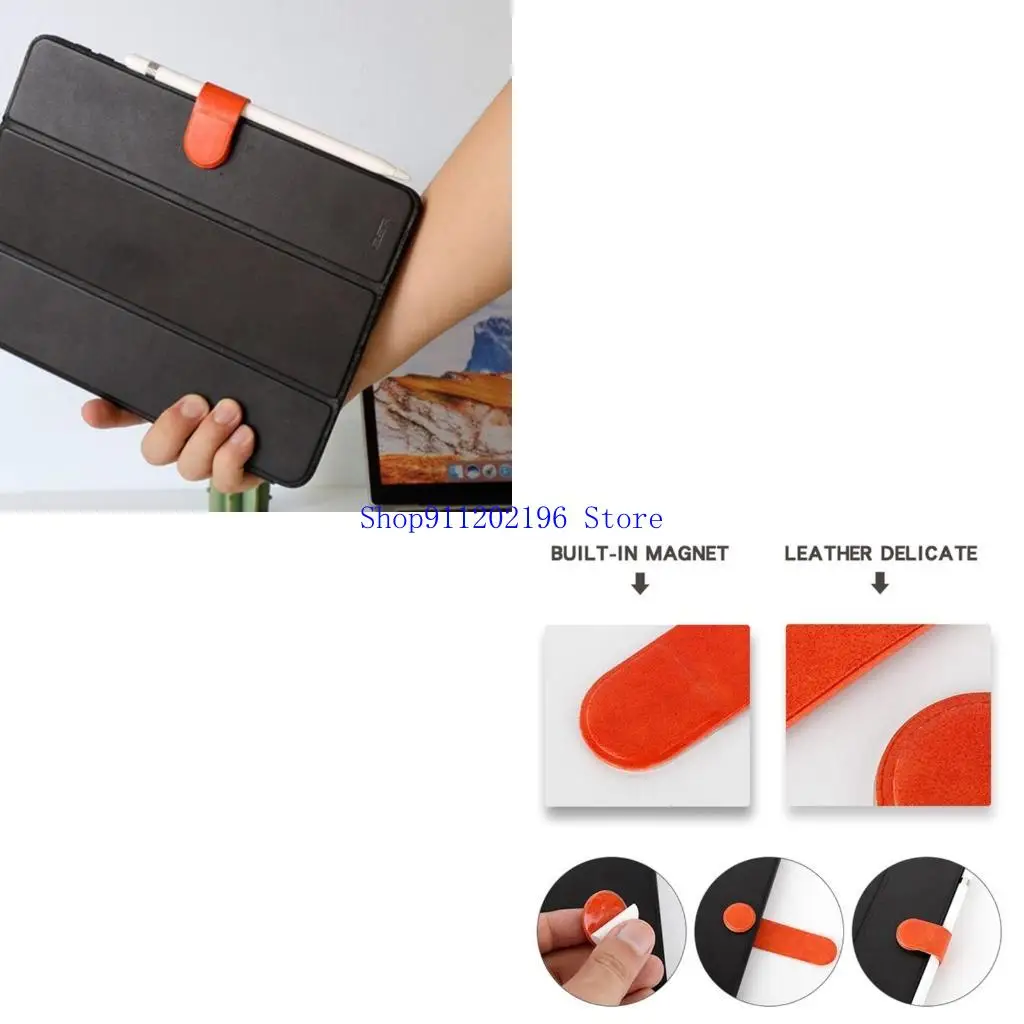 

P82a Pen Clip PU Кожаная ноутбука для ноутбука