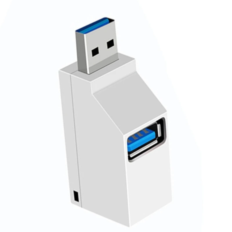 Poderoso adaptador hub USB Compacto USB3.0 Splitter Extender 1 a 3 portas