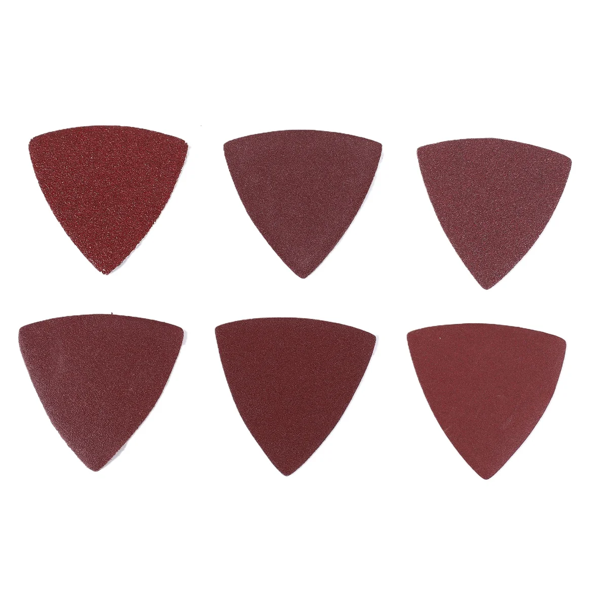 60pcs Triangular Hook and Loop Triangle-Sandpaper, Fit 3-1/8 Inch Oscillating Multi Tool Sanding Pad, Assorted 40 60 80 100 120