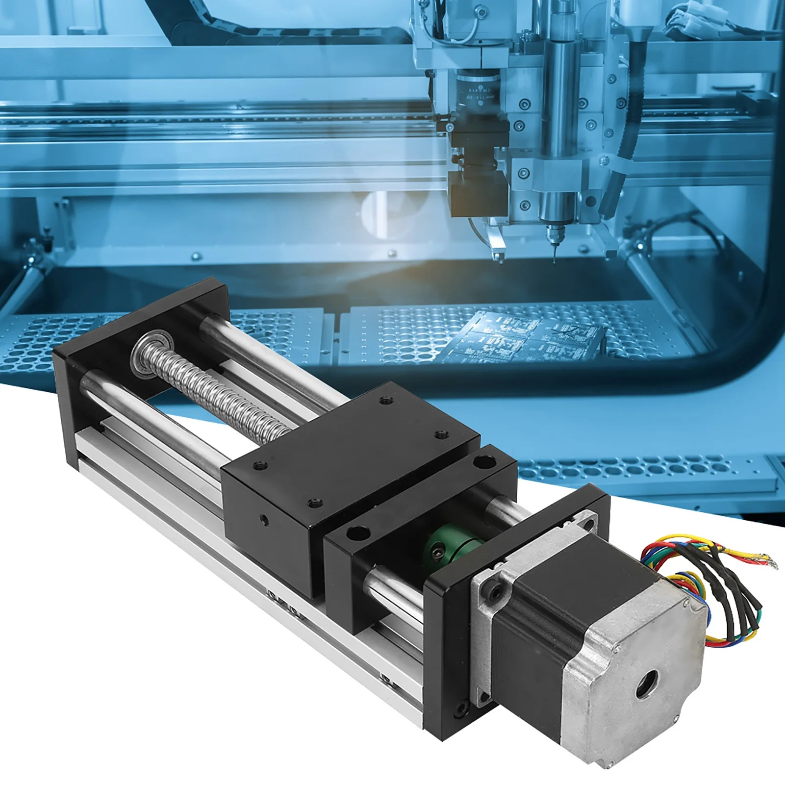 

400mm Effective Travel Rail Sliding Table with Nema23 57 Stepper Motor Linear Motion Motion System Nema23 Stepper Motor