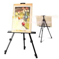 Customizable Portable Shrinkable Drawing Board Stand,Metal Easel,Foldable Tripod,Height Adjustable,Art Supplies Sketch tools