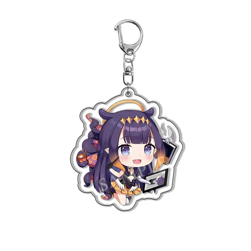 Anime Hololive Vtuber Keychain Cartoon Figures Inugami Korone Shirakami Fubuki Collection Key Ring Bag Pendent Cosplay Jewelry