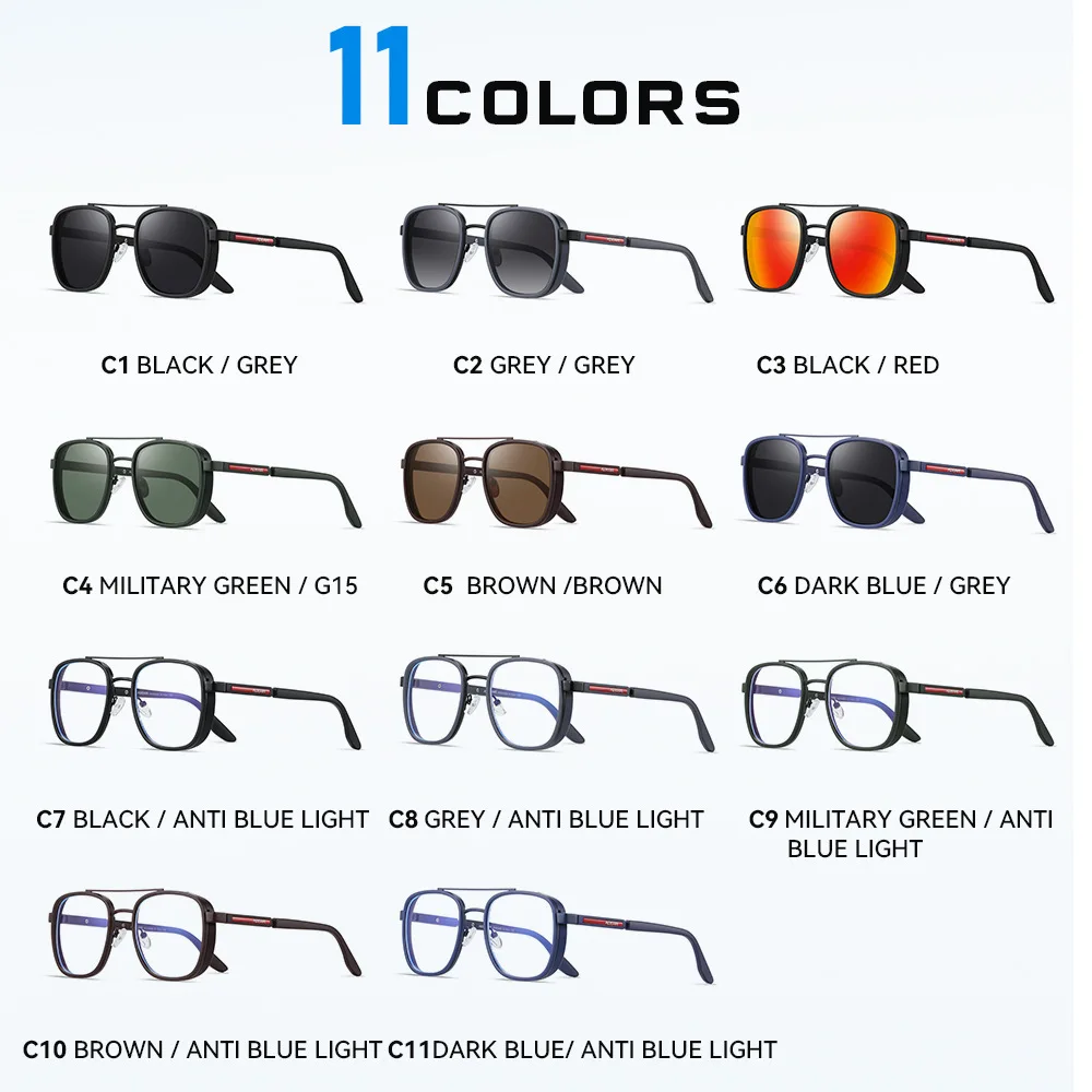 2025 KDEAM Men\'s Classic Polarized Sunglasses rand Popular Trendy Outdoor Eyewear Anti Blue Light