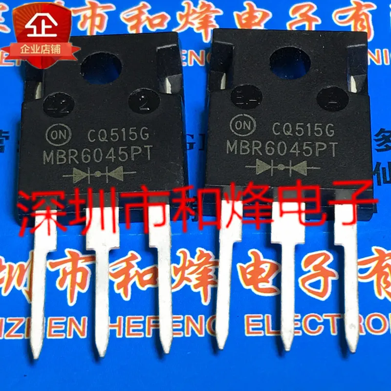 Free shipping  MBR6045PT  TO-247 45V 60A       10PCS